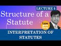 Statutory Interpretation: Structure of a Statute [Lecture 5]