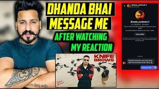 Dhanda Nyoliwala - Knife Brows Reaction | (Official Music Video)