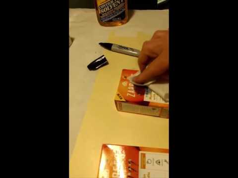 How to Remove Permanent Marker Prices from boxes to prepare a shipment to Amazon FBA How to Remove Permanent Marker Prices from boxes to prepare a shipment to Amazon FBA