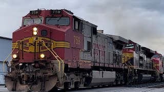 BNSF 759 Warbonnet w/KCS 4209 H-VBTABN Priority Manifest, Chehalis Wa 01/16/2023