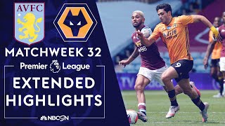 Aston Villa v. Wolves | PREMIER LEAGUE HIGHLIGHTS | 6/27/2020 | NBC Sports