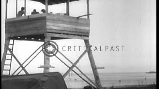 U.S. reconstructs captured Japanese airfield at Munda Point, New Georgia Island, ...HD Stock Footage