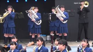 【吹奏楽】千本桜《松戸六実高校吹奏楽部～六実桜まつり2016》～Japan wind music