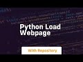python load webpage