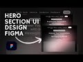 Hero -Section Ui design in Figma | Figma Design totorial