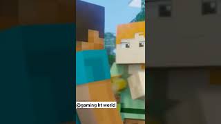 Minecraft Steve become herobrine to save Alex #herobrine #shorts