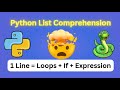 💻Python List Comprehension Explained with Animation | Learn in 5 Minutes🐍❤️