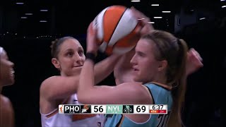 HILARIOUS: Sabrina Ionescu Offended By Taurasi GLOATING After Her Made Basket & Rips Ball From Her!
