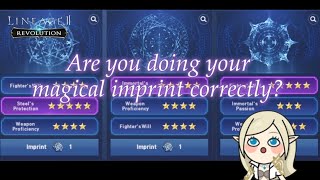 Lineage 2 Revolution: MAGIC IMPRINT✨why you are not getting your cp higher than it should be 💁🏻‍♀️