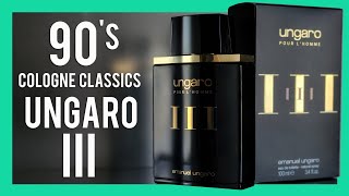 SENSATIONAL! UNGARO III Fragrance Review: 90's Cologne Classics!