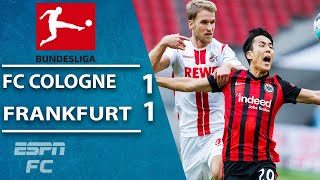 FC Cologne and Eintracht Frankfurt split the points in 1-1 draw | ESPN FC Bundesliga Highlights