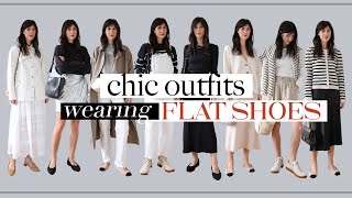 LOOK CHIC WEARING FLAT SHOES | Minimal Outfit Ideas ft. VIVAIA Review \u0026 Try On [AD]