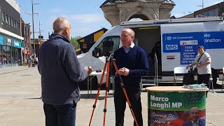 In political conversation with Dudley North MP, Marco Longhi