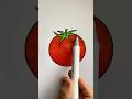 coloring tomato | icons coloring #satisfying #tomato #asmrvideo