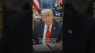 VOA60 America - Trump imposes 25% tariffs on steel, aluminum imports