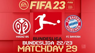 FIFA 23 Mainz vs Bayern Munich | Bundesliga 2023 | PS4 Full Match