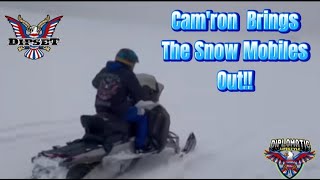 Cam'ron Goes Out On The Snow Mobiles For Christmas #dipset