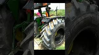 johndeere tractor power 💯🥆🥆 full loding trolley 😱 || #johndeere #youtubeshorts #shortsvideo