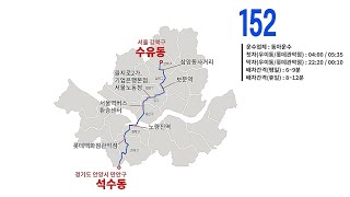 [서울시내버스 승차량 2위] 152번(동아운수) \