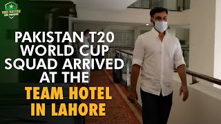 Pakistan T20 World Cup Squad Arrived At The Team Hotel In Lahore. #T20WorldCup #HarHaalMainCricket