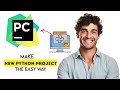 How to Create a New Project & Python File in PyCharm 2025 (Fast & Easy Guide)