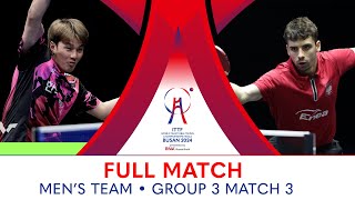 FULL MATCH | AN Jaehyun vs DYJAS Jakub | MT Group 3 - Match 3 | #ITTFWorlds2024