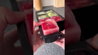 Making fruit ice cubes 🍓#asmrsounds #satisfying #asmr #kitchen #food #fruit #healthylifestyle