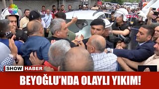 Mahalle sakinlerinin yıkım isyanı