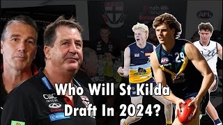 Who Will St Kilda Pick In The 2024 AFL Draft?