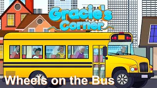 Wheels on the Bus | Gracie’s Corner | Nursery Rhymes + Kids Songs