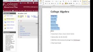 How to setup your gradebook in D2L(iCollege)