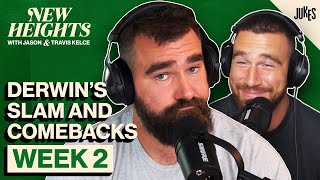 Body Slams, Blown Leads, and Days Off | New Heights with Jason and Travis Kelce | EP 3