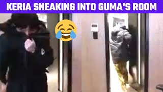 Keria sneaking into Gumayusi's streaming room =)) | T1 Stream Moments