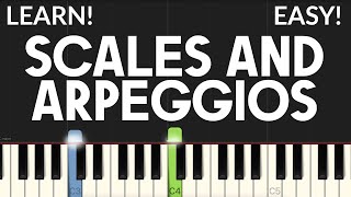Scales And Arpeggios - The Aristocats | EASY Piano Tutorial