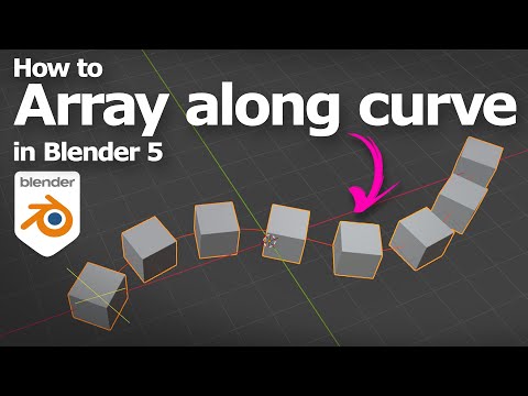 How To Array An Object Along A Curve In Blender
