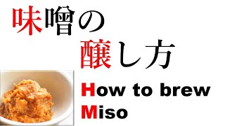 【味噌３】味噌の醸し方 How to brew miso