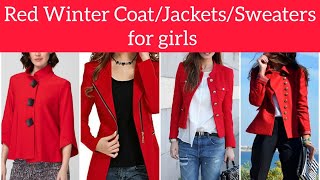 Most Demanding Red Jacket/Coat/sweater for Girls❤️|| choose a demanding red Coat this winter☃️