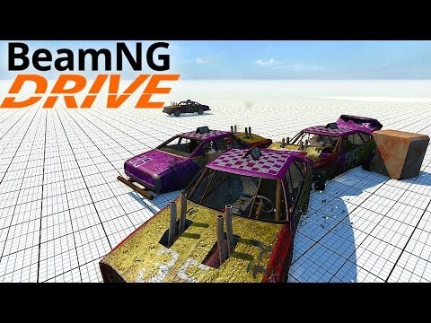 BeamNG Drive - E22 - DerbyHawk (car Mod) Demolition Derby - YouTube