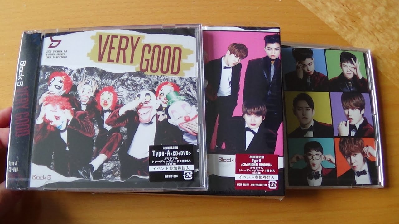 Unboxing Block B 1st Japanese Single Album Very Good [All Editions ...