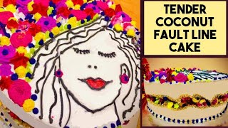 ഇളനീർ കൊണ്ടൊരു കേക്ക് | Fault Line Cake design | Tender Coconut Cake | Kinizz World