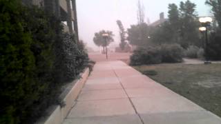 Dust storm at Holloman AFB