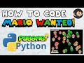 Code Mario Game in Python with Pygame (Mario Wanted Minigame)