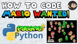 Code Mario Game in Python with Pygame (Mario Wanted Minigame)