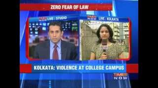 Kolkata: Violence at college campus.