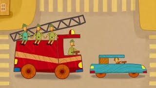 Car Toons: a Fire Truck. Kids' Cartoons