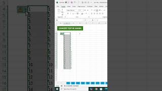 Trik Excel - 2 Cara Merubah Format Text ke Angka  #excel #exceltips #exceltricks #tutorial