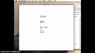 Pure Data Tutorial 02 - Random Frequency Generator