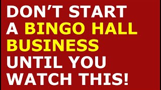 How to Start a Bingo Hall Business | Free Bingo Hall Business Plan Template Included