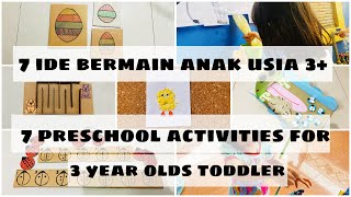 [Tema Hewan] 7 Ide Bermain Anak Usia 3+ | 7 Preschool Activities For 3 Year Olds Toddler