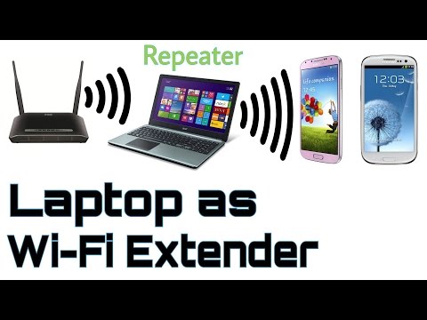 Turn your Laptop into a WiFi repeater! WiFi extender Hotspot Turn your Laptop into a WiFi repeater! WiFi extender Hotspot